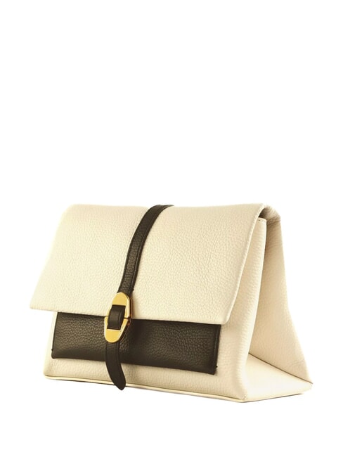 DORIAN BICOLOR Schultertasche aus Leder mehrfarbig / blau - Damentaschen