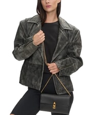 COCCINELLE MAGIE 2NITE Clutch aus Leder mit Ketten-Schulterriemen Schwarz - Damentaschen - 4