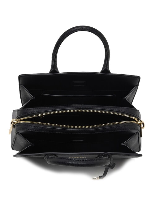 LAILA Lederhandtasche mit Schulterriemen Schwarz - Damentaschen