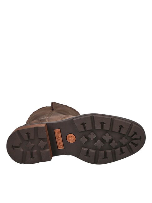 BRIMFIELD Lederstiefeletten mittelbraunes Vollnarbenleder - Damenschuhe