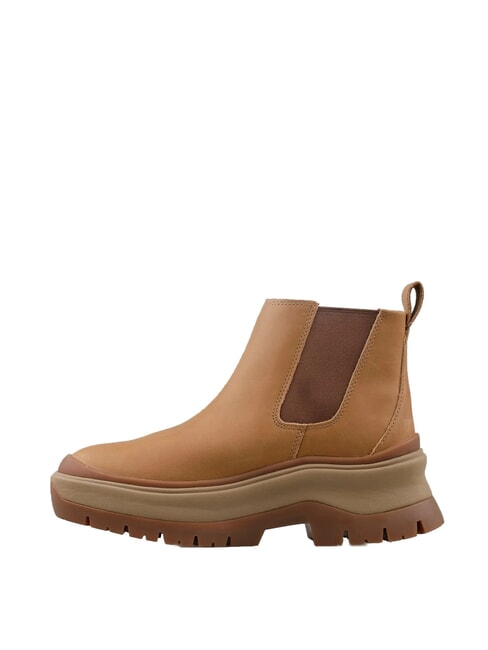ROXIE LANE  Stiefeletten aus Leder mittelbraunes Vollnarbenleder - Damenschuhe