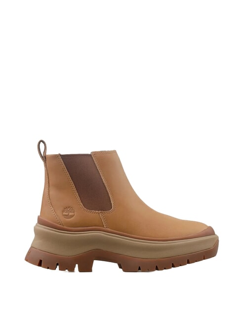 ROXIE LANE  Stiefeletten aus Leder mittelbraunes Vollnarbenleder - Damenschuhe