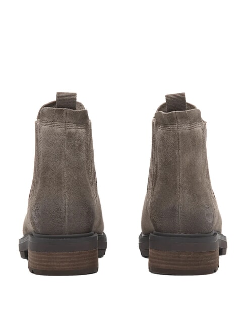 BRIMFIELD Niedrige Lederstiefeletten mittelbraunes Wildleder - Damenschuhe