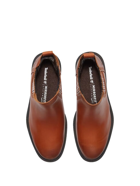 BRIMFIELD Niedrige Lederstiefeletten md brn f grain w dk brn - Damenschuhe