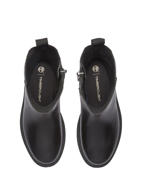 CAMBRIA VALLEY Lederstiefel schwarzes Vollkorn - Damenschuhe