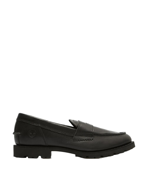 NOREEN Ledermokassins schwarzes Vollkorn - Damenschuhe
