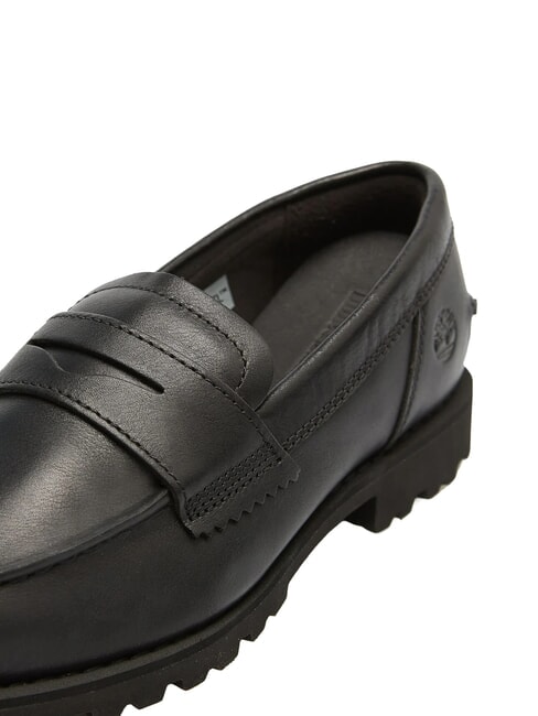 NOREEN Ledermokassins schwarzes Vollkorn - Damenschuhe