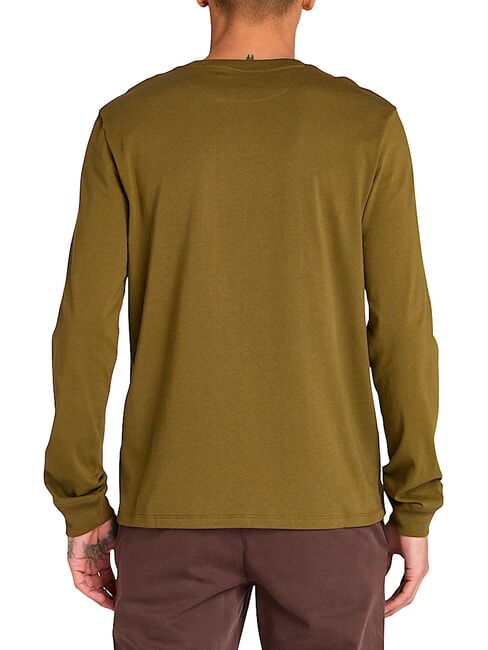 LS DNSTN RV CREW Slim-Fit-Pullover dunkeloliv - Herren-T-Shirts