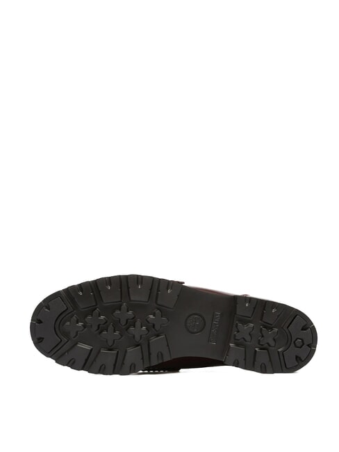 NOREEN Ledermokassins Burgunderrotes Vollkorn - Damenschuhe
