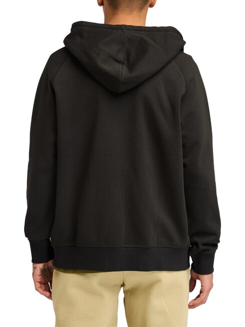 E-R BASIC Sweatshirt mit Rei&szlig;verschluss und Kapuze Schwarz/Pflaster - Sweatshirts Herren