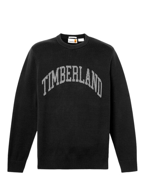 GRAPHIC Rundhalspullover SCHWARZ - Herrenpullover