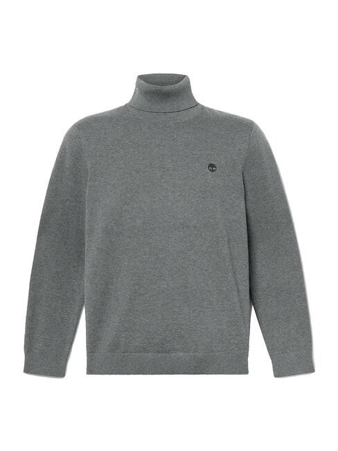 WILLIAMS RIVER Rollkragenpullover dunkel / grau / meliert - Herrenpullover