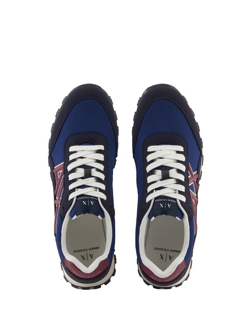 DROP MICROSUEDE Sneaker mit kontrastierendem Logo Tiefblau + Estate Blue + Pomenegr - Herrenschuhe