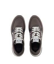 ARMANI EXCHANGE DUSSELDORF Turnschuhe Mann Dunkelgrau + Treibholz + Schwarz - Herrenschuhe - 4