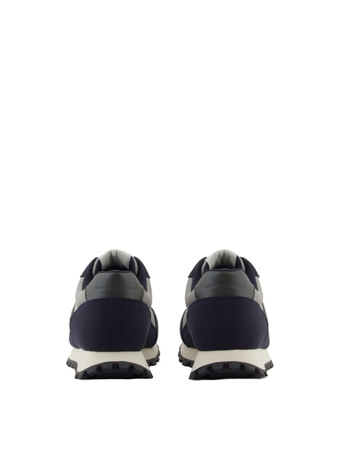 DROP MICROSUEDE Sneaker mit kontrastierendem Logo Dunkelblau + Grau + Chim&auml;re - Herrenschuhe