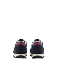 ARMANI EXCHANGE DROP MICROSUEDE Sneaker mit kontrastierendem Logo Tiefblau + Estate Blue + Pomenegr - Herrenschuhe - 3