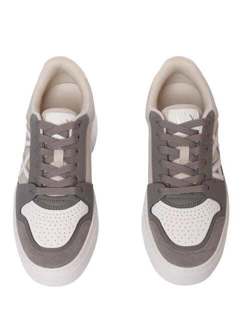 AX LOGO Plateau-Sneaker Braunbarsch + Sand - Damenschuhe