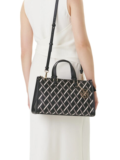 A|X Handtasche mit Schulterriemen schwarz / schwarz - Damentaschen