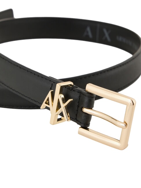 TONGUE Lederg&uuml;rtel Schwarz - G&uuml;rtel