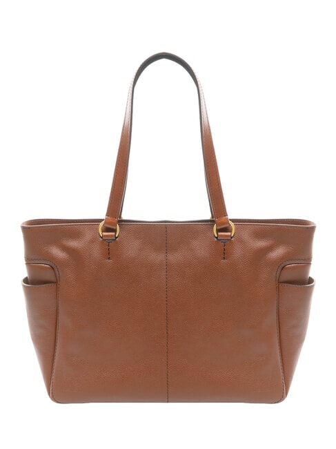LETIZIA Einkaufstasche aus Leder BRAUN - Damentaschen