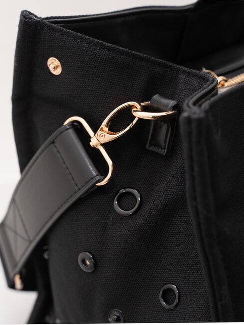 CANVAS Handtasche mit Schulterriemen SCHWARZ - Damentaschen