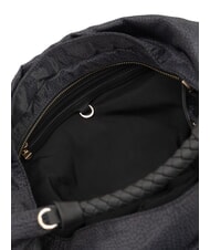 BORBONESE PLIE Hobo-Schultertasche dunkles Schwarz - Damentaschen - 4