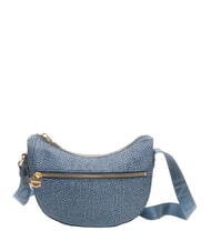 BORBONESE HOBO LUNA MINI ECO LINE Schultertasche blauer Lapislazuli - Damentaschen - 3