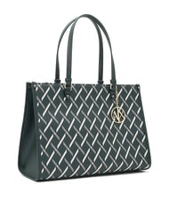 ARMANI EXCHANGE A|X LOGO ALL OVER Schultertasche mit Schultergurt Beat Green / Beat Green - Damentaschen - 2