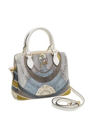 GATTINONI PLANETARIUM Mittelgro&szlig;e Handtasche mit Schultergurt Mond/Wei&szlig; - Damentaschen - 2