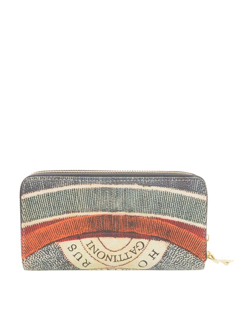 PLANETARIUM Gro&szlig;e Geldb&ouml;rse mit Doppelrei&szlig;verschluss klassisch/ koralle - Brieftaschen Damen