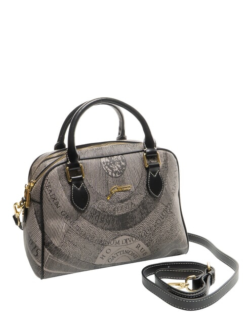 PLANETARIUM Mittelgro&szlig;e Kuppeltasche mit Schultergurt monochrom hellgrau/schwarz - Damentaschen