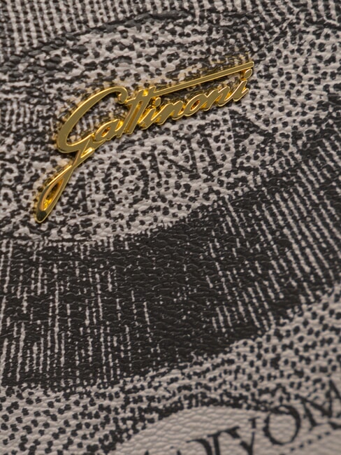 PLANETARIUM Umh&auml;ngetasche monochrom hellgrau/schwarz - Damentaschen