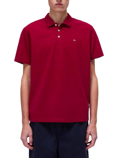 EALIS Pole Tibetisches Rot - Herren-Polo-Shirts/Herren-Polo-Shirt/Herrenpoloshirt/Herrenpoloshirts