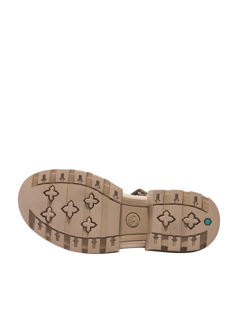 EVERLEIGH Ledersandalen helles taupefarbenes Nubuk - Damenschuhe