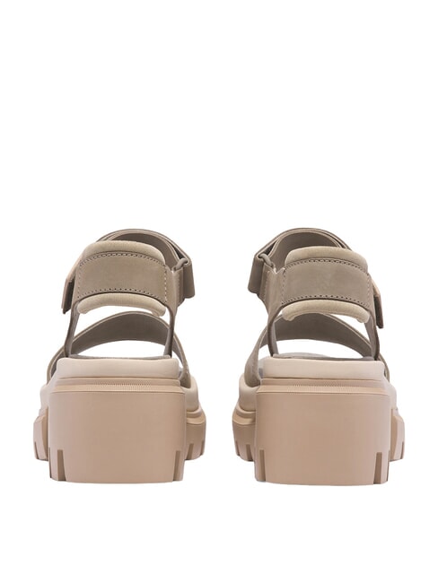 EVERLEIGH Ledersandalen helles taupefarbenes Nubuk - Damenschuhe