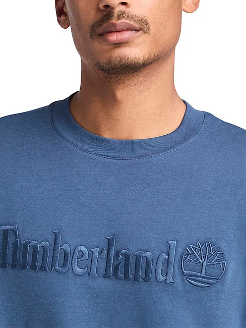 EMBROIDERY TONAL Baumwoll t-shirt dunkler Jeansstoff - Herren-T-Shirts