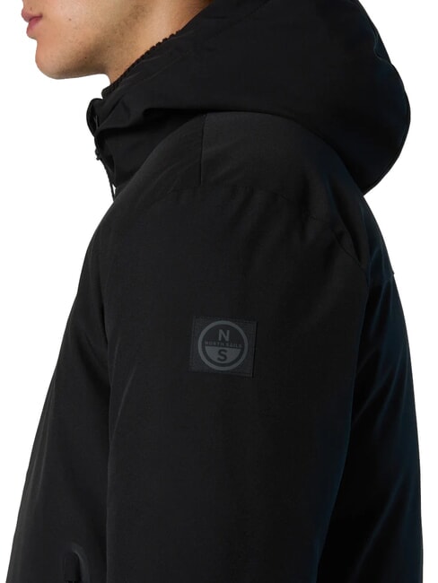NORTH TECH Kapuzenjacke Schwarz - Herrenjacken