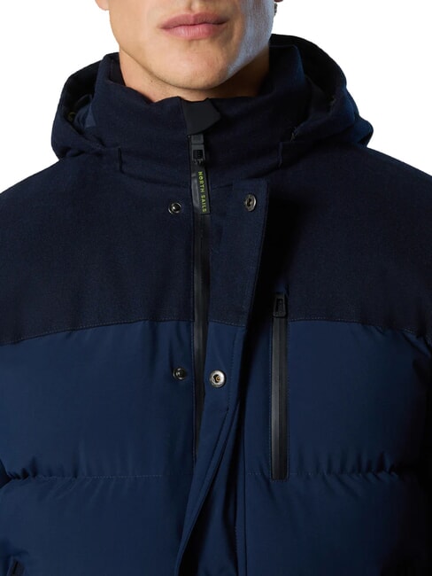 NORTH TECH Kapuzenjacke Navy blau - Daunenjacken f&uuml;r Herren