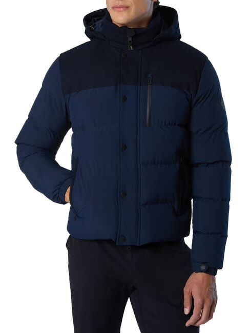 NORTH TECH Kapuzenjacke Navy blau - Daunenjacken f&uuml;r Herren
