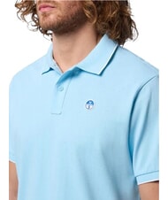 NORTH SAILS COLLAR STRIPED Kurzarm-Poloshirt aus Baumwolle Zartes Blau - Herren-Polo-Shirts/Herren-Polo-Shirt/Herrenpoloshirt/Herrenpoloshirts - 4