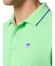 NORTH SAILS COLLAR STRIPED Kurzarm-Poloshirt aus Baumwolle Sommergr&uuml;n - Herren-Polo-Shirts/Herren-Polo-Shirt/Herrenpoloshirt/Herrenpoloshirts - 5
