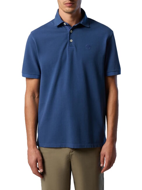 CORE Poloshirt mit gesticktem Logo dunkler Denim - Herren-Polo-Shirts/Herren-Polo-Shirt/Herrenpoloshirt/Herrenpoloshirts
