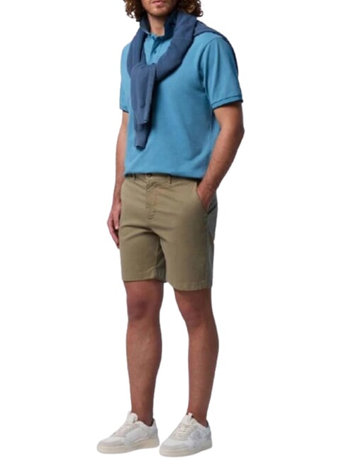 COLLAR STRIPED Kurzarm-Poloshirt aus Baumwolle Niagara - Herren-Polo-Shirts/Herren-Polo-Shirt/Herrenpoloshirt/Herrenpoloshirts