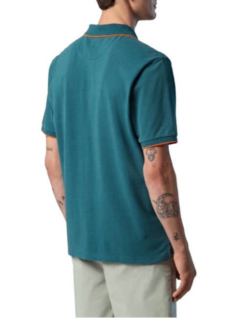 COLLAR STRIPED Kurzarm-Poloshirt aus Baumwolle Mittelmeer - Herren-Polo-Shirts/Herren-Polo-Shirt/Herrenpoloshirt/Herrenpoloshirts