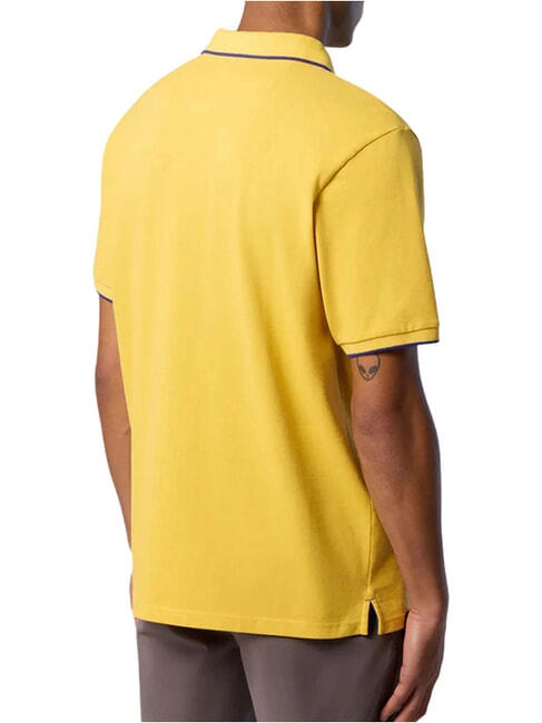 COLLAR STRIPED Kurzarm-Poloshirt aus Baumwolle Samoanische Sonne - Herren-Polo-Shirts/Herren-Polo-Shirt/Herrenpoloshirt/Herrenpoloshirts