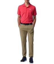 NORTH SAILS COLLAR STRIPED Kurzarm-Poloshirt aus Baumwolle Geranie - Herren-Polo-Shirts/Herren-Polo-Shirt/Herrenpoloshirt/Herrenpoloshirts - 5