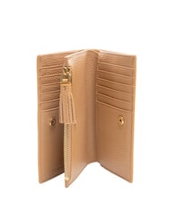 COCCINELLE TASSEL Geldb&ouml;rse aus geh&auml;mmertem Leder - Brieftaschen Damen