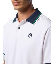 NORTH SAILS CORE Kurz&auml;rmeliges Poloshirt aus Baumwolle Wei&szlig; - Herren-Polo-Shirts/Herren-Polo-Shirt/Herrenpoloshirt/Herrenpoloshirts - 5