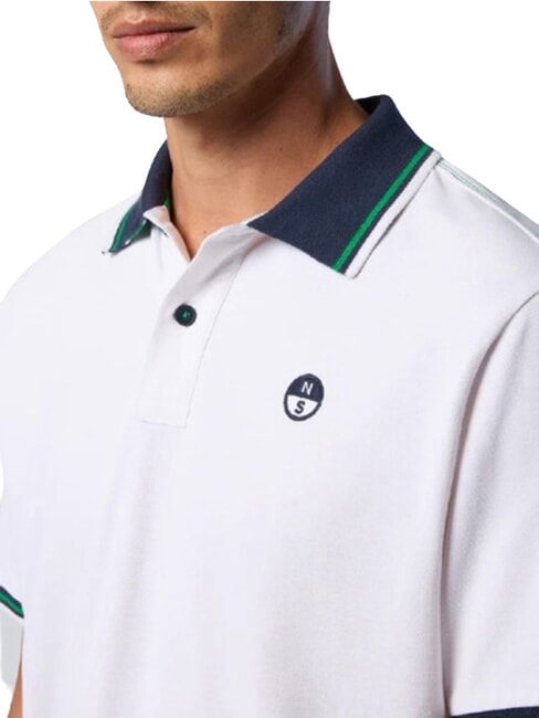 CORE Kurz&auml;rmeliges Poloshirt aus Baumwolle Wei&szlig; - Herren-Polo-Shirts/Herren-Polo-Shirt/Herrenpoloshirt/Herrenpoloshirts