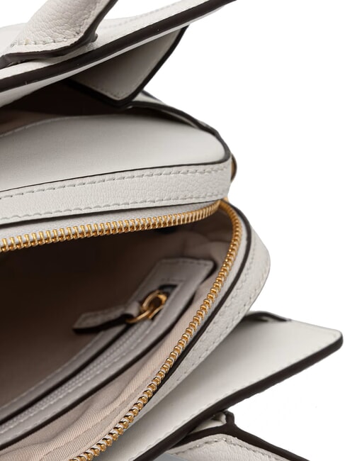 LAILA Lederhandtasche mit Schulterriemen optisch wei&szlig; - Damentaschen